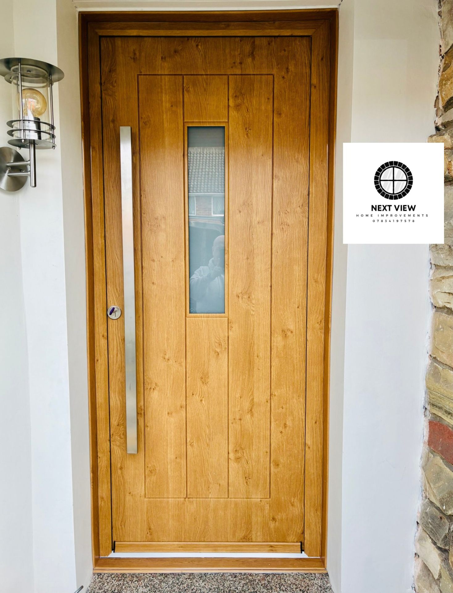 Oak Effect Composite Door
